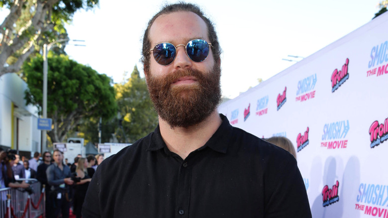Harley Morenstein on the red carpet at the premiere of Smosh: The Movie