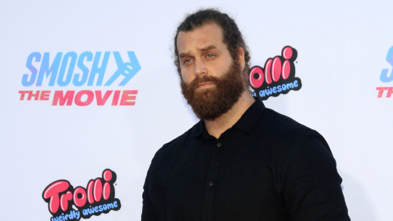 Harley Morenstein on the red carpet at the premiere of Smosh: The Movie