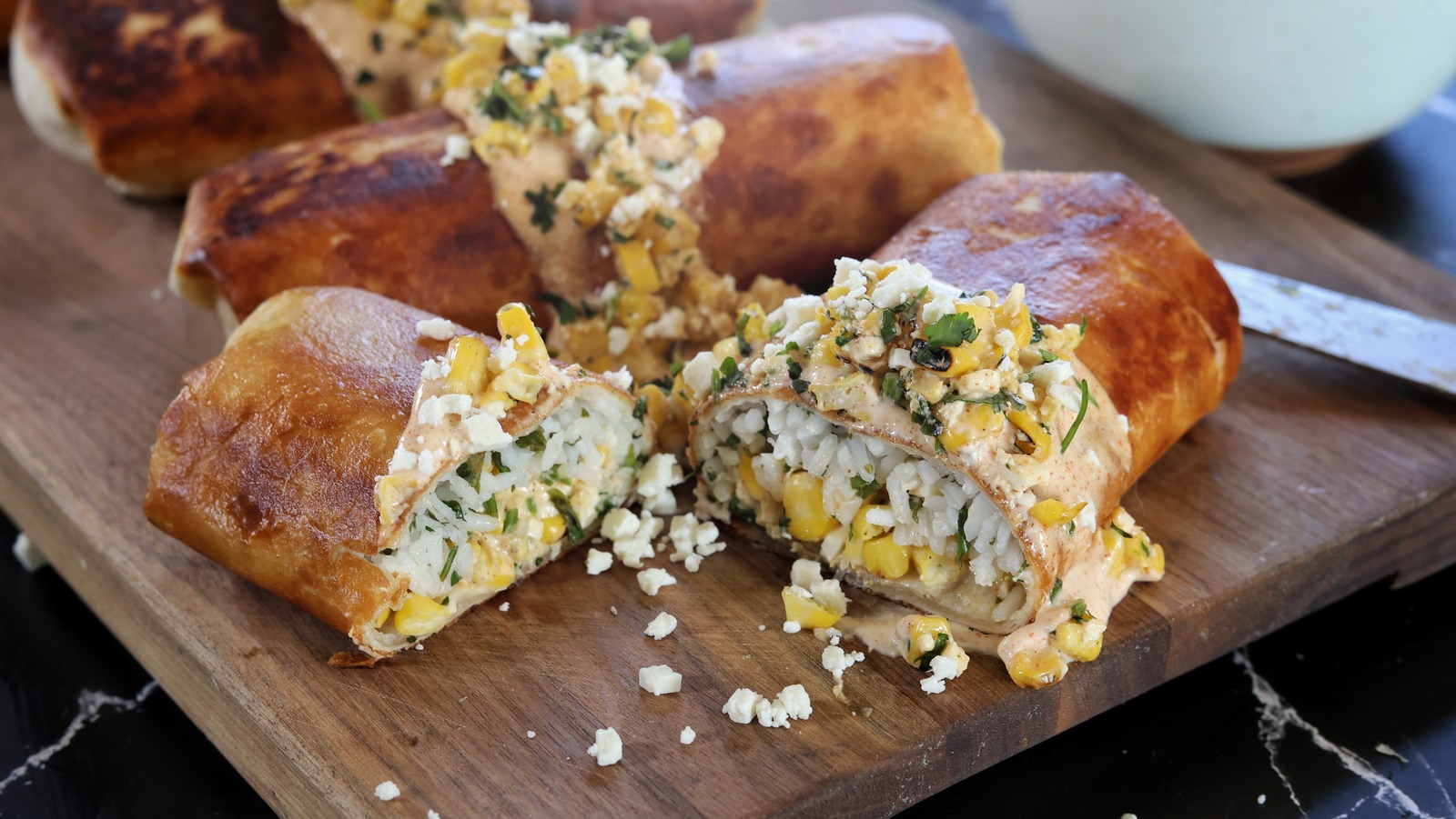 Esquites Rice Chimichangas Recipe