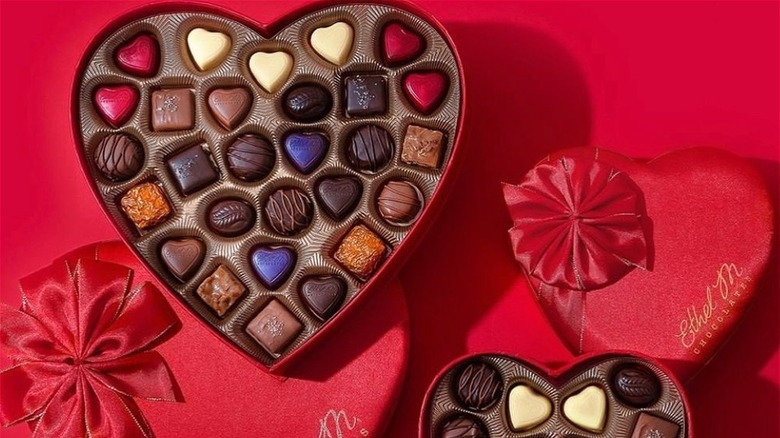 Ethel M Chocolates Valentine's Day heart-shaped box
