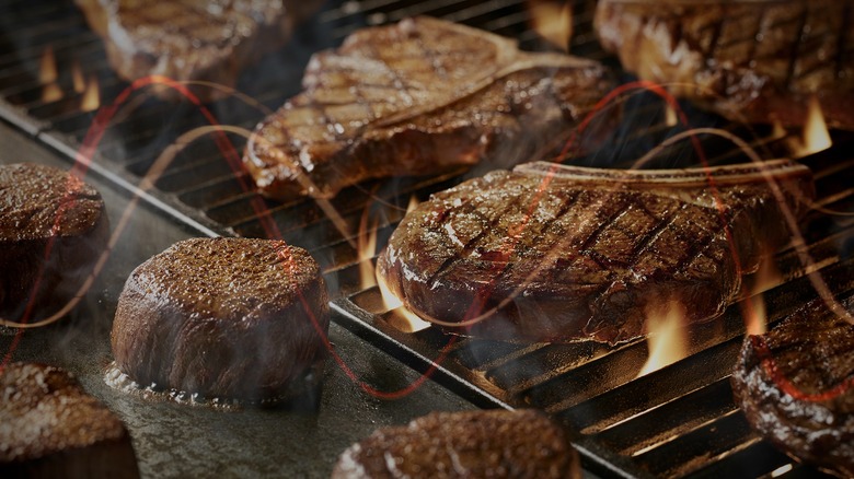 LongHorn Steakhouse steak, ribeye, and filet