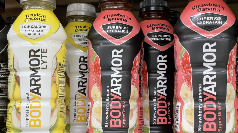 BodyArmor bottles on store shelf