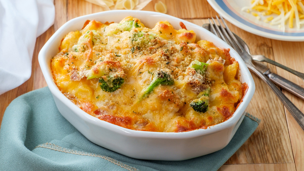 casserole with cheese and pasta  