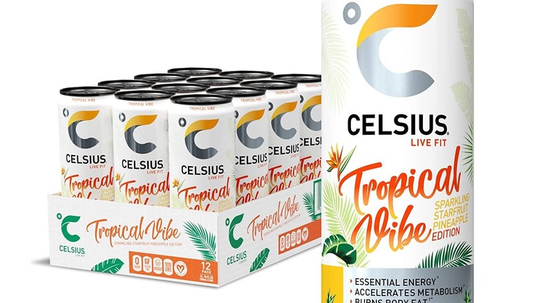Tropical vibe CELSIUS energy drink