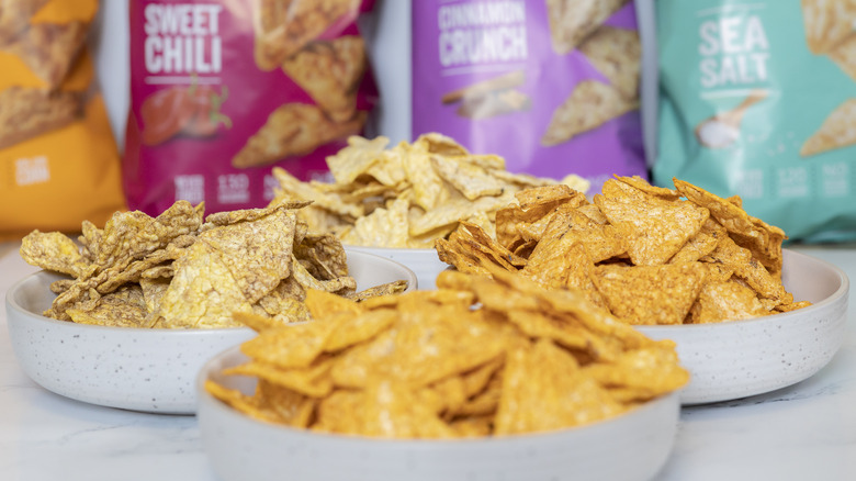 Bowls of PopCorners chips