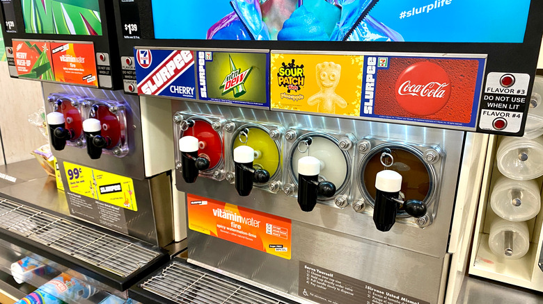 Slurpee machine at 7-Eleven