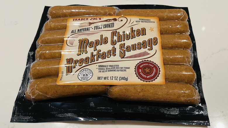 Trader Joe's maple chicken breakfast sausage