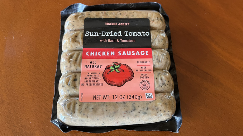 package of Sun-Dried Tomato sausage