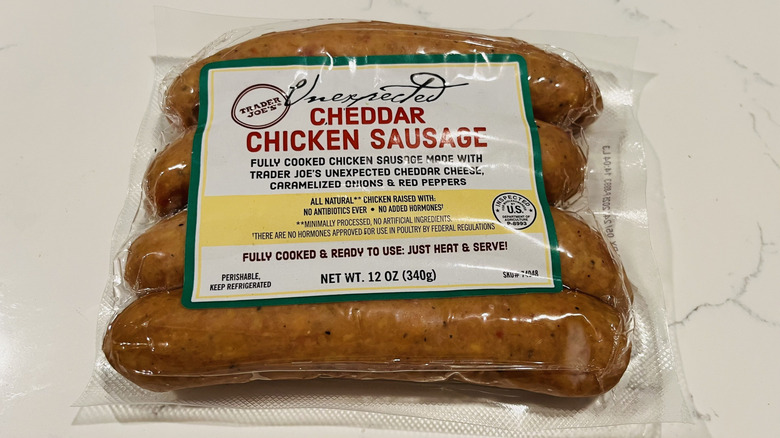 trader joe's unexpected cheddar sausage
