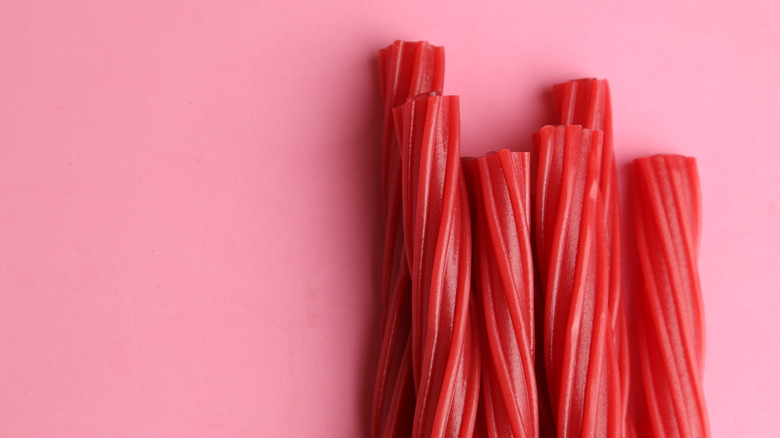 a bunch of Twizzler candies