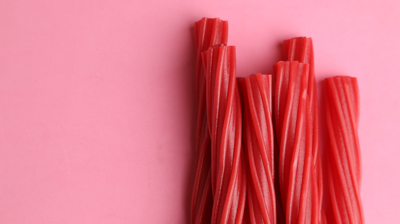 a bunch of Twizzler candies