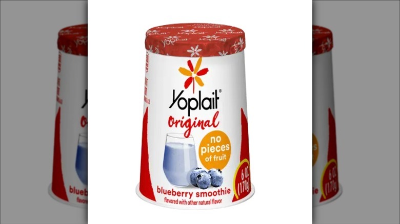Yoplait Blueberry Smoothie yogurt