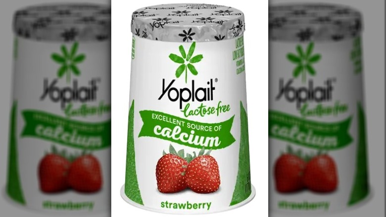 Yoplait Lactose-Free Strawberry yogurt