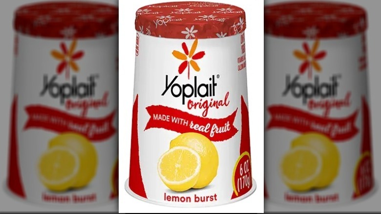 Yoplait Lemon Burst yogurt