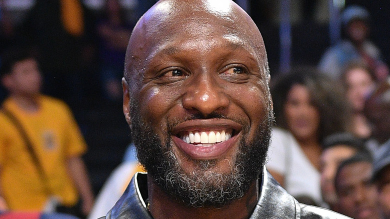 Lamar Odom smiling