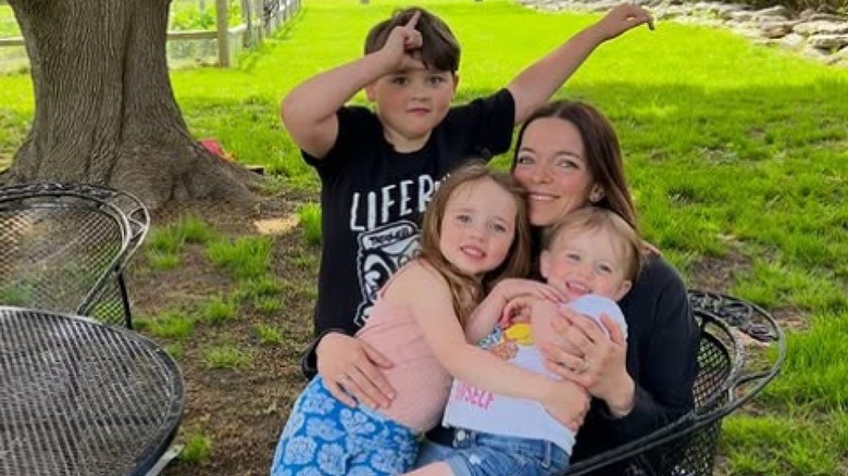 Trish Spencer with her three children
