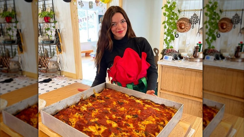 Trisha Spencer cooking Italian shells