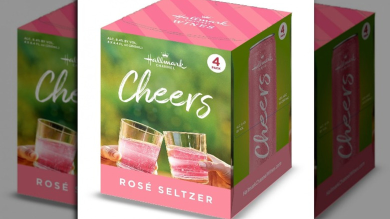 Four-pack of Hallmark's rosé seltzer