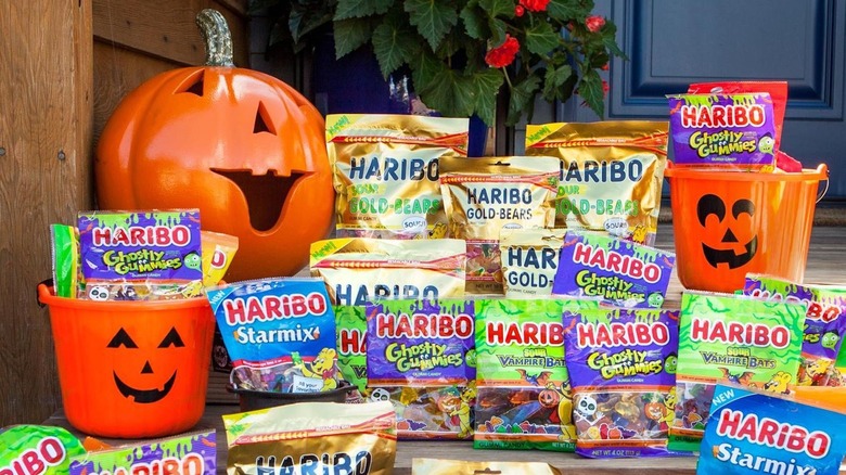 Haribo Halloween candy with jack-o-lanterns