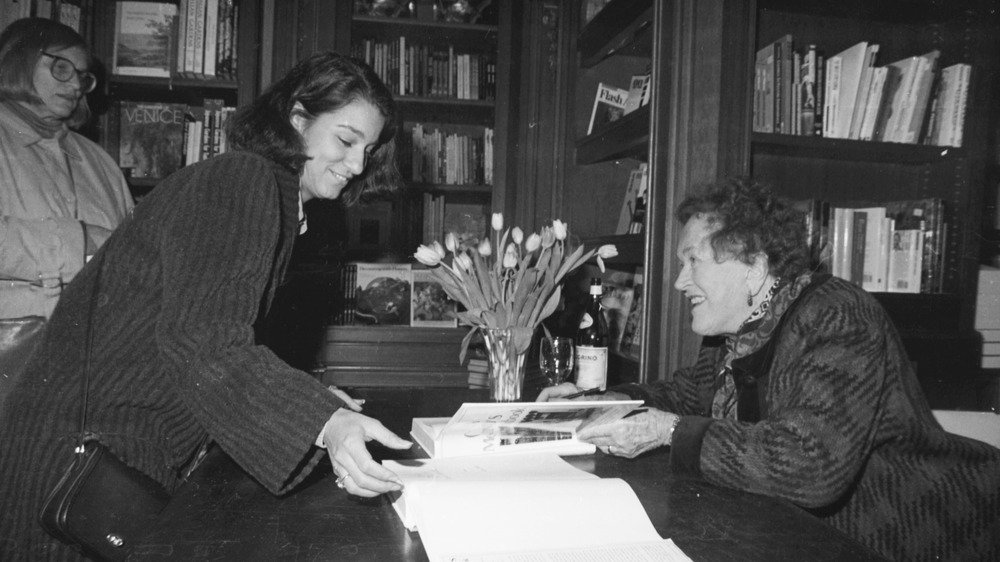 Julia Child signing books