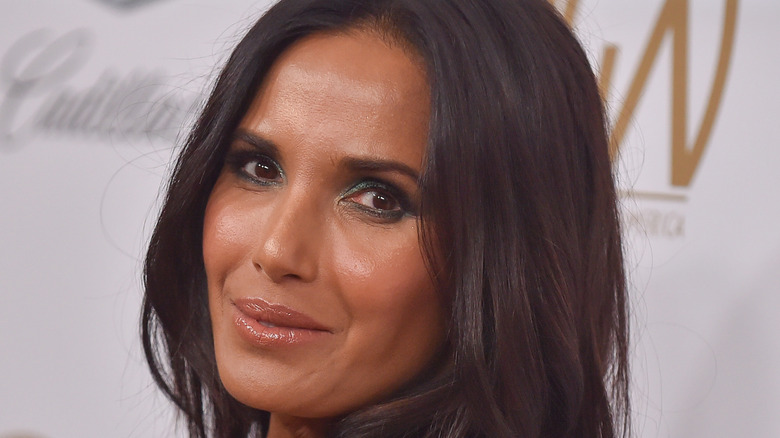 close-up of Padma Lakshmi, face