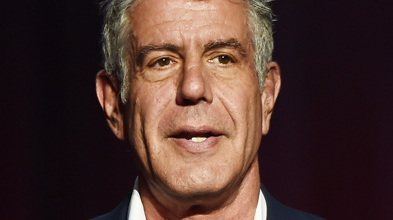 Anthony Bourdain at speaking event