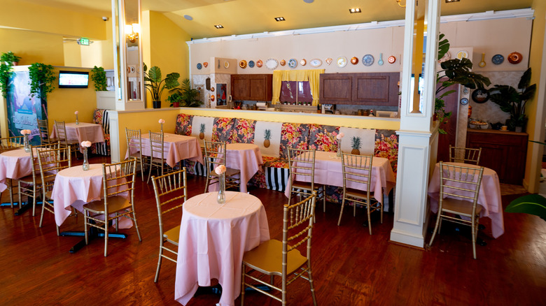 Golden Girls Kitchen restaurant interior with tables and chairs
