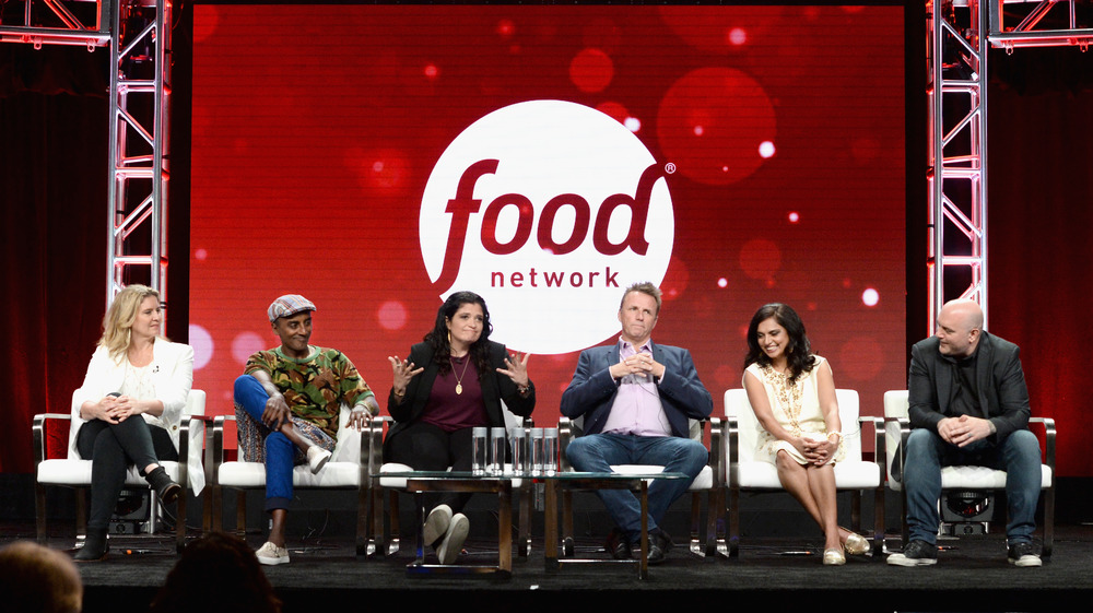 Chopped Judges talking onstage
