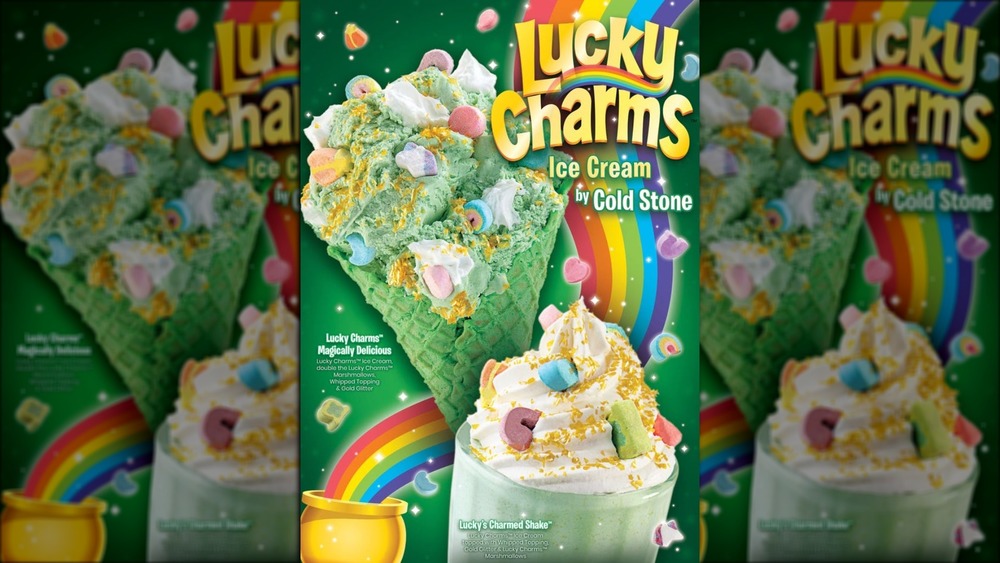Coldstone's Lucky Charms ice cream