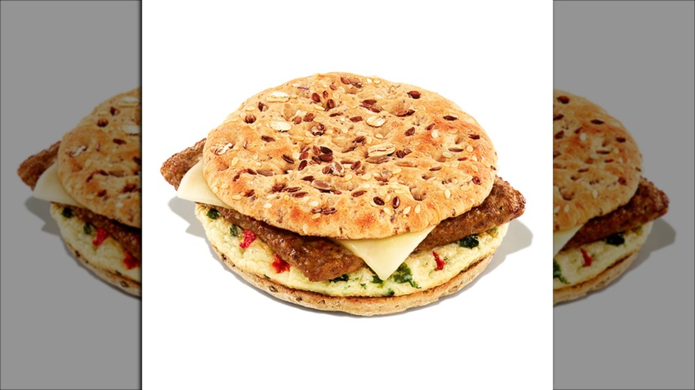 Dunkin' Donuts Southwest Veggie Power Breakfast Sandwich