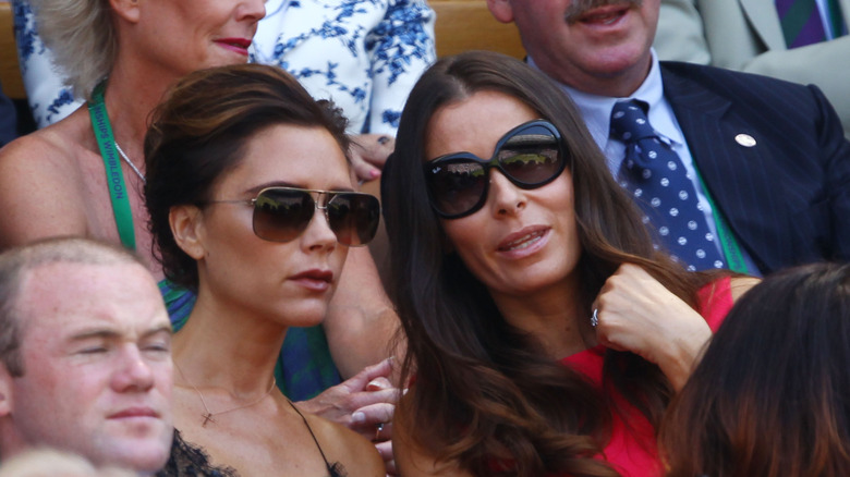 Tana Ramsay with Victoria Beckham wearing sunglasses
