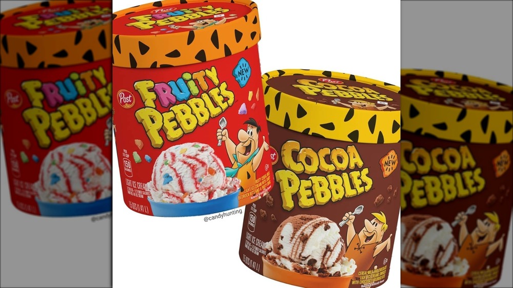 Fruity Pebbles and Cocoa Pebbles ice cream