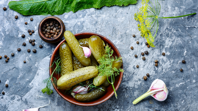 Bowl of pickles