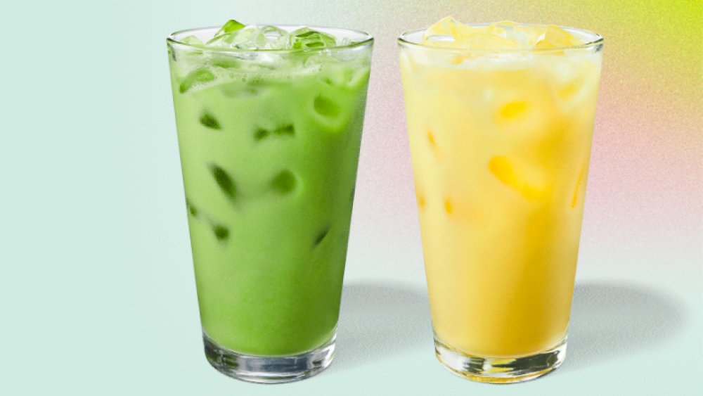 Two of Starbucks' new spring drinks