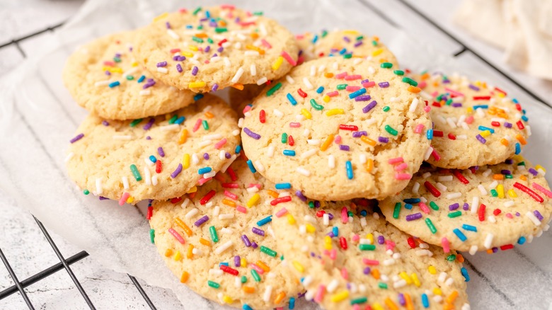 Sugar cookies with sprinkles