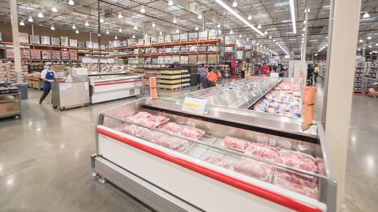 View from the Costco meat department