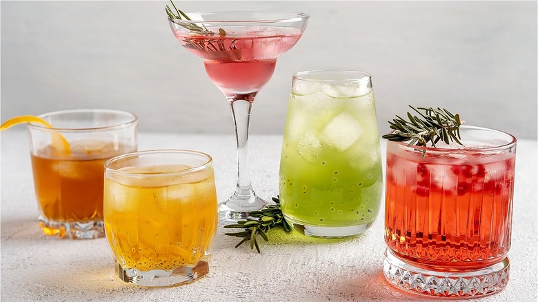 five cocktails