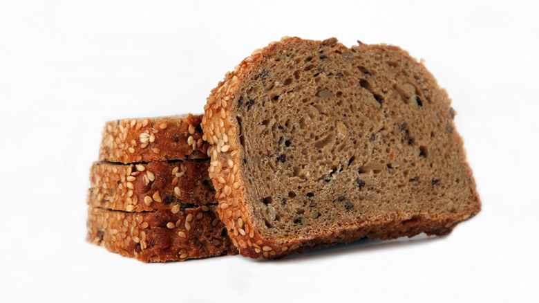 sliced brown bread