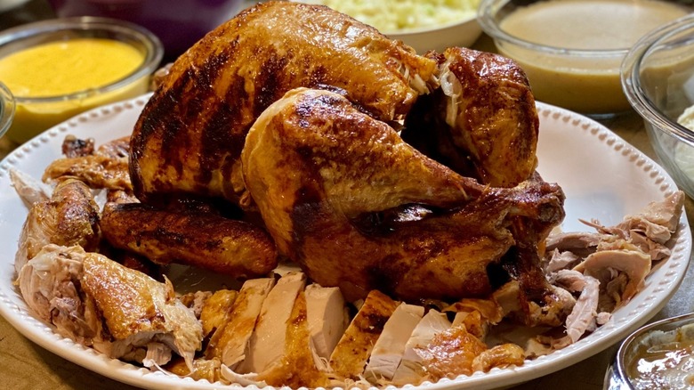 Deep-fried Thanksgiving turkey