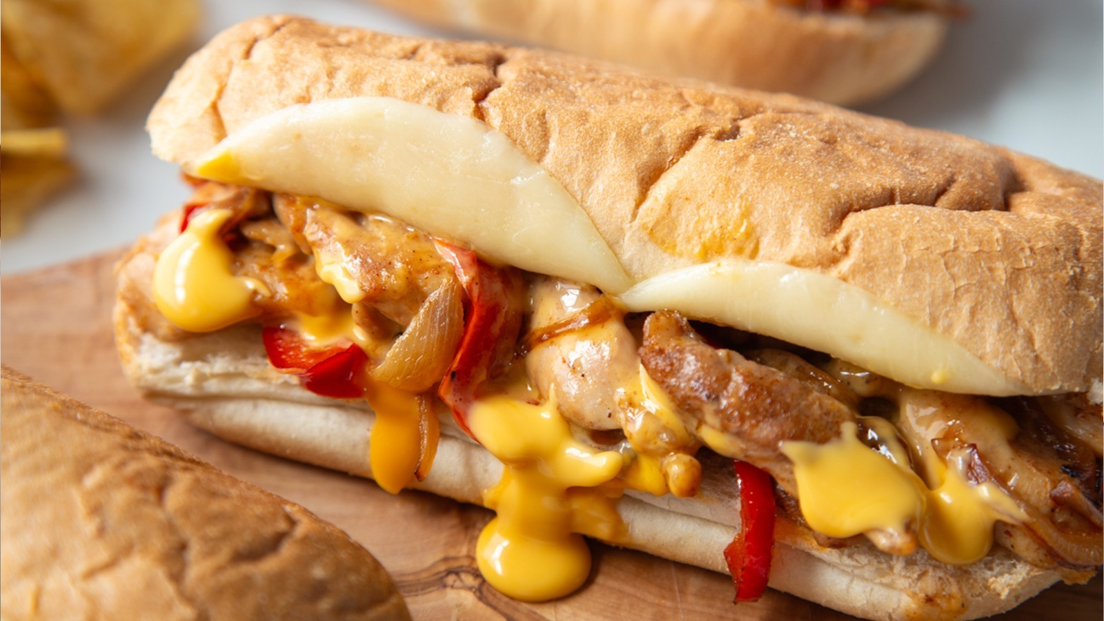 Extra Cheesy Chicken Philly Cheesesteak Recipe