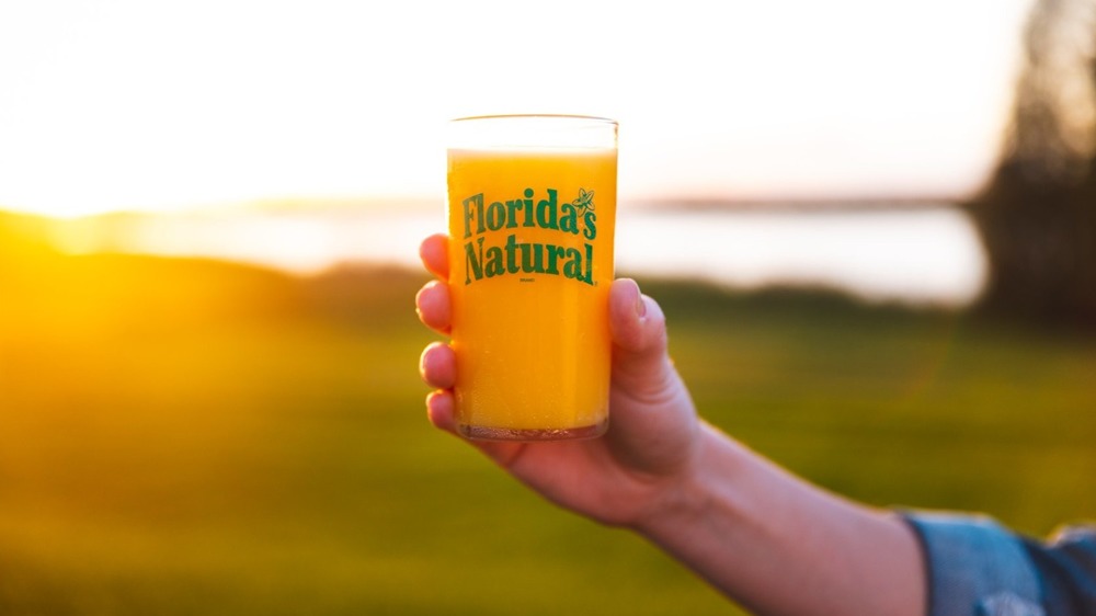 glass of Florida's Natural orange juice