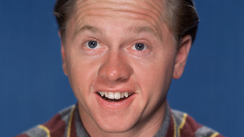 Young Mickey Rooney smiling