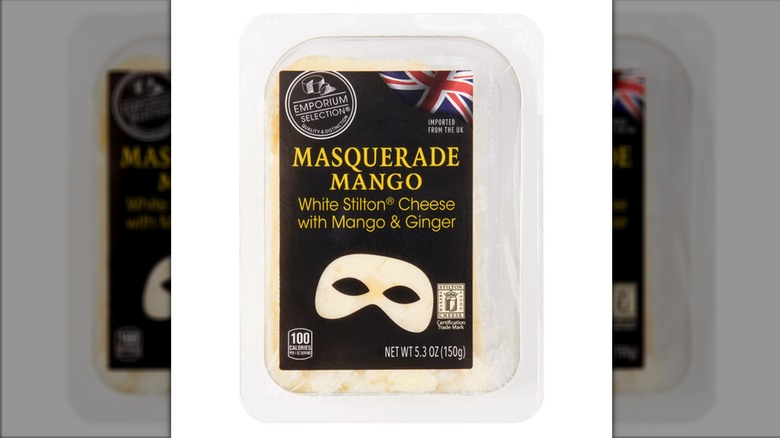 Masquerade Mango white stilton cheese package
