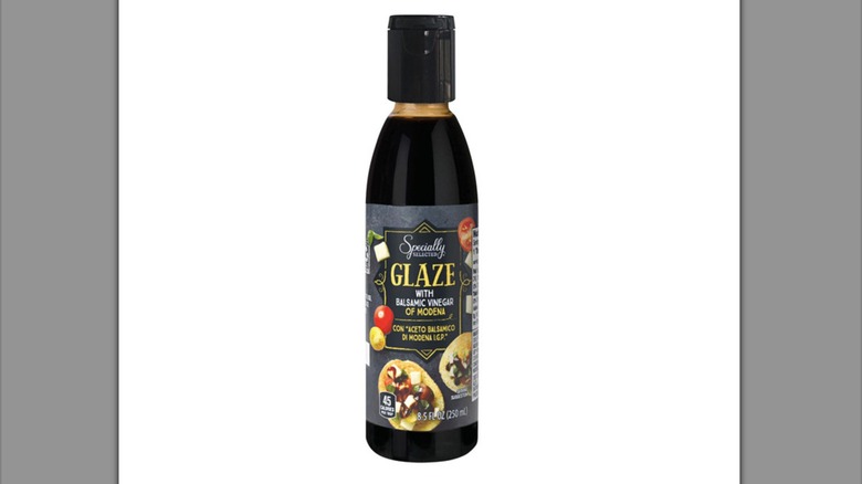 A bottle of balsamic glaze from Aldi brand Specially Selected