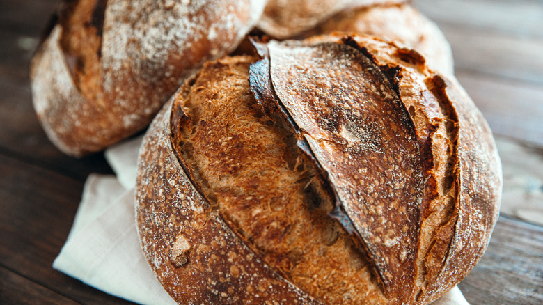 loaves of sourdough bread