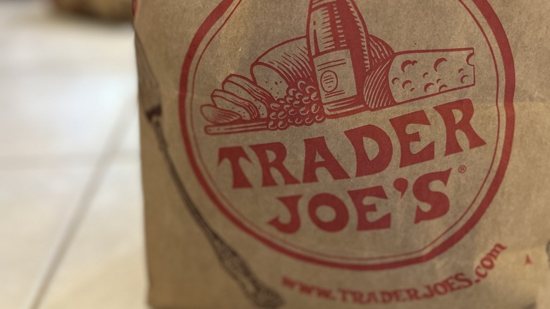 Trader Joes logo on grocery bag