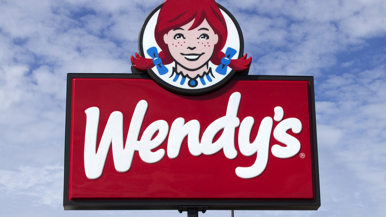 wendy's sign against the sky