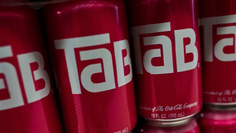 cans of Tab soda