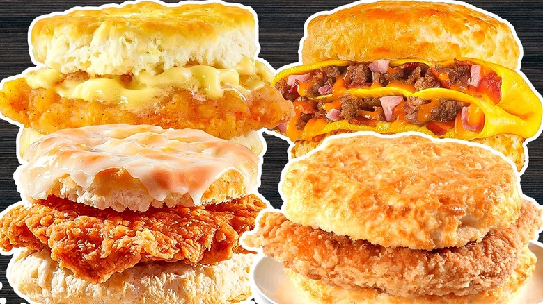 fast food breakfast biscuit