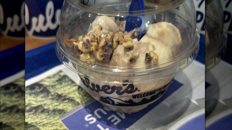 cup of Culver's frozen custard with toppings